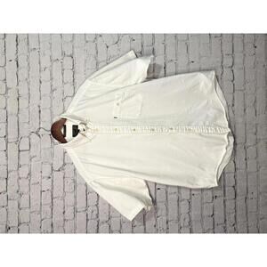 Alexander Julian Colours White Button-Up Shirt, Large